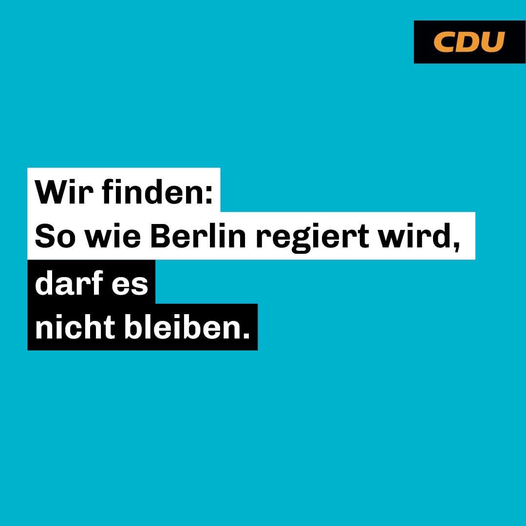 Am 12. Februar CDU wählen! Auch wenn es das 1. Mal ist.