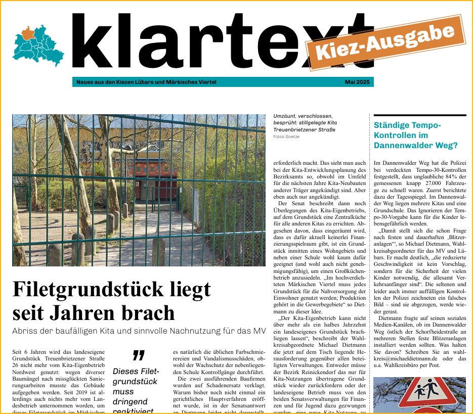 KIEZAUSGABE MV / LBARS (Mai. 2025)